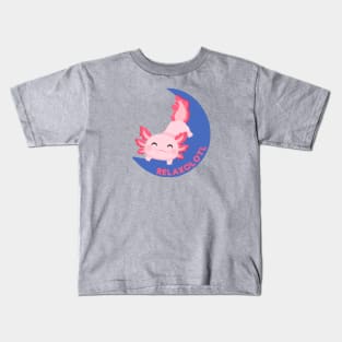 Relaxolotl Cute Baby Relaxing Axolotl Kids T-Shirt